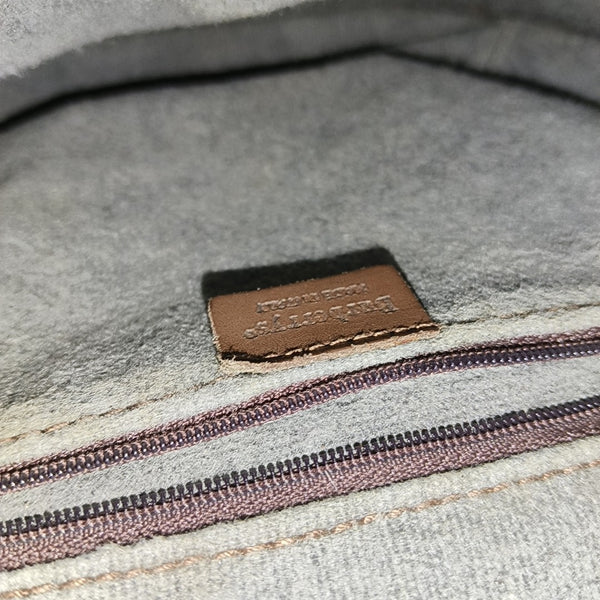 Coated Canvas Shoulder Bag Beige