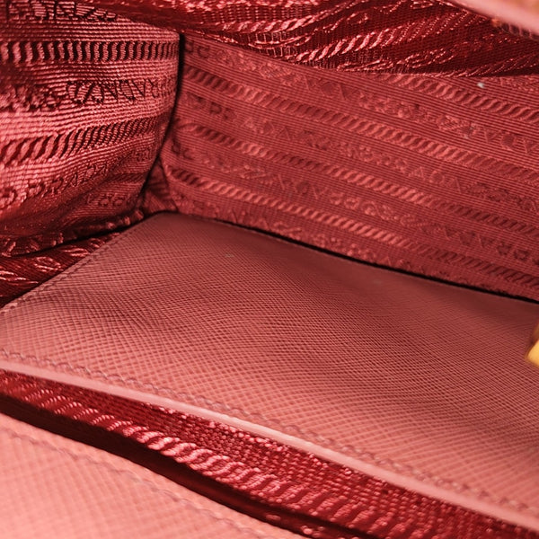 Galleria Small Saffiano Calfskin Red