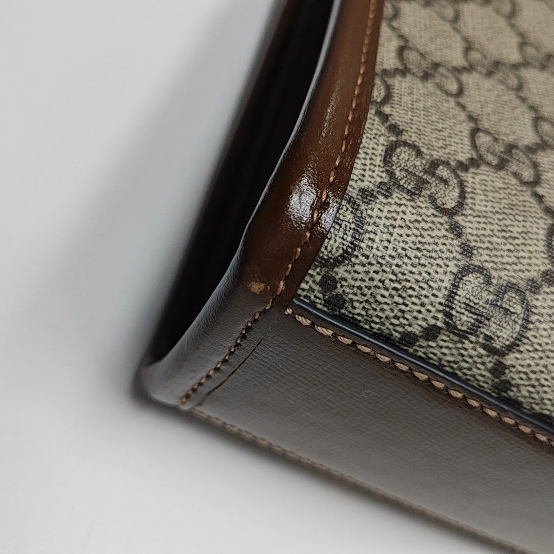 Retro Mini Monogram Coated Canvas Beige