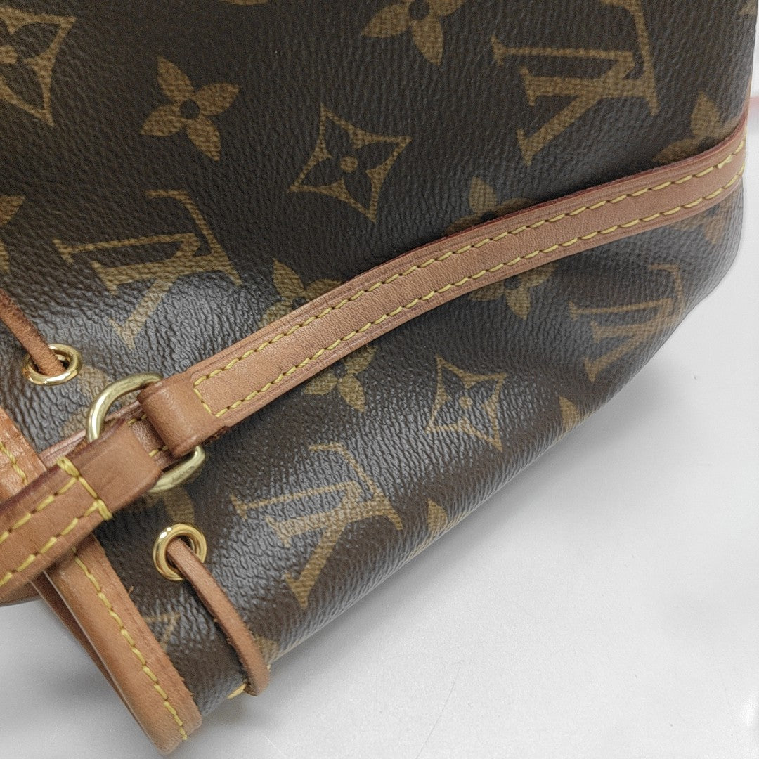 NÉONOÉ Nano Monogram Coated Canvas Brown