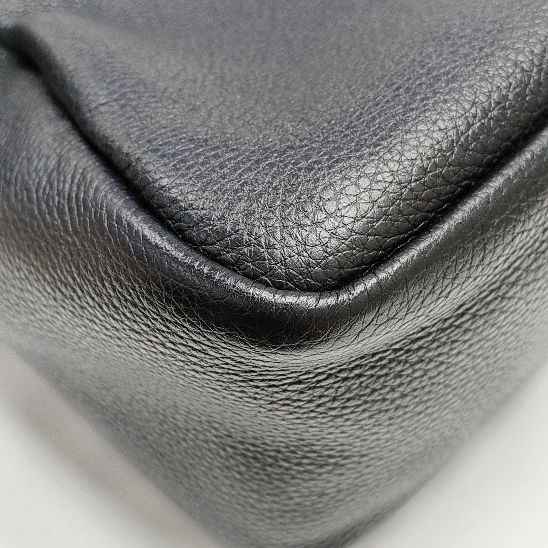 Calfskin Shoulder Bag Black