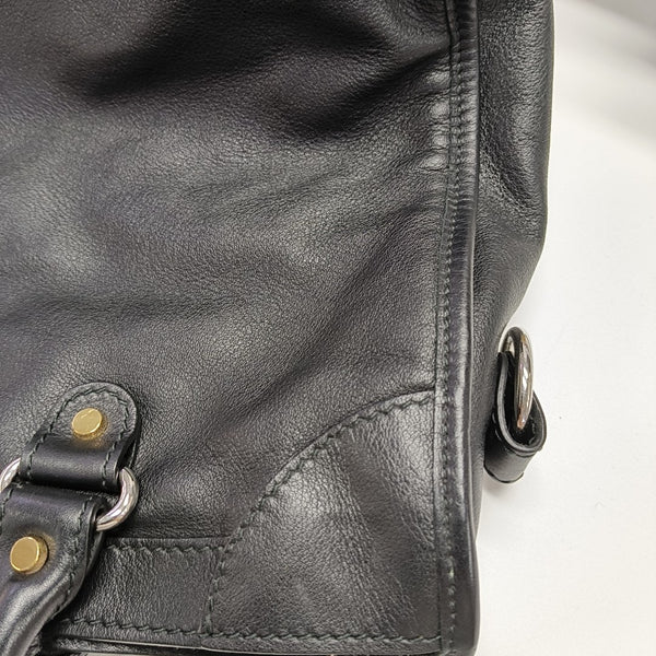 Metal Plate Classic City Lambskin Black