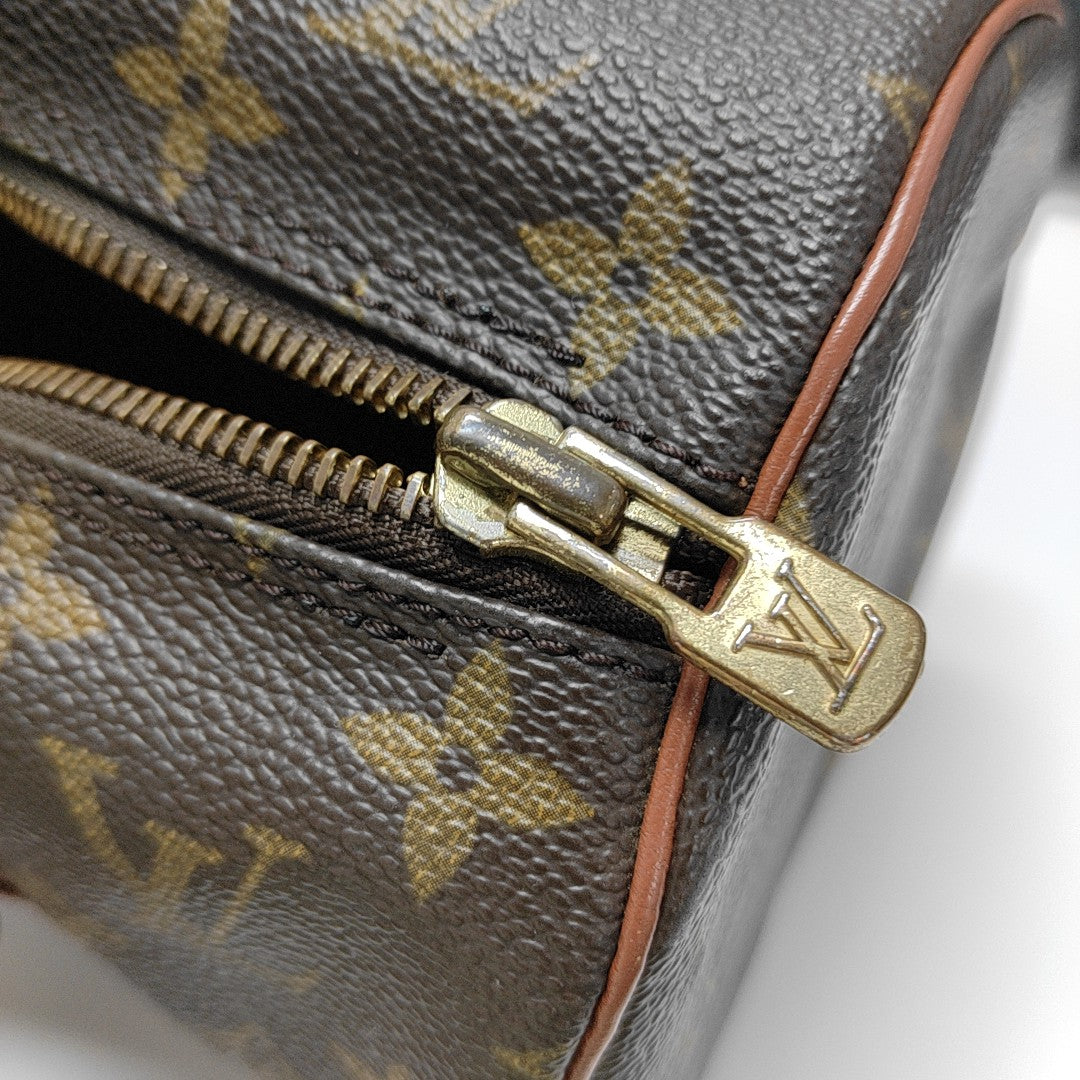 PAPILLON Monogram Coated Canvas Brown