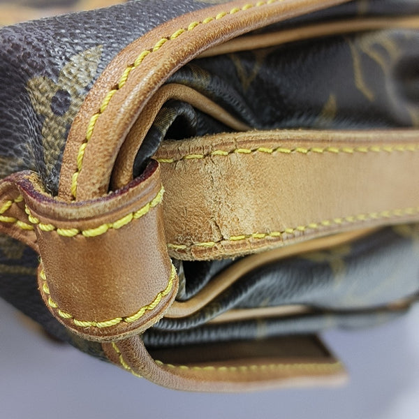 SAUMUR 30 Monogram Coated Canvas Brown