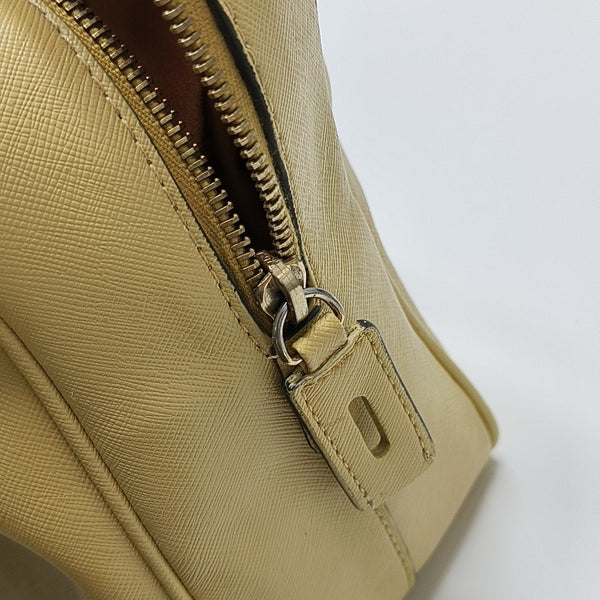 Saffiano Calfskin Top Handle Bag Yellow