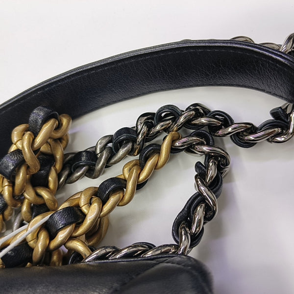 CHANEL 19 Small Quilted Lambskin Black