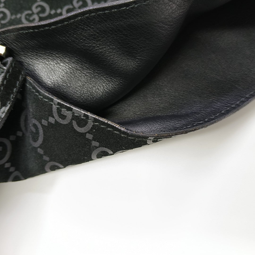 Suede Shoulder Bag Black