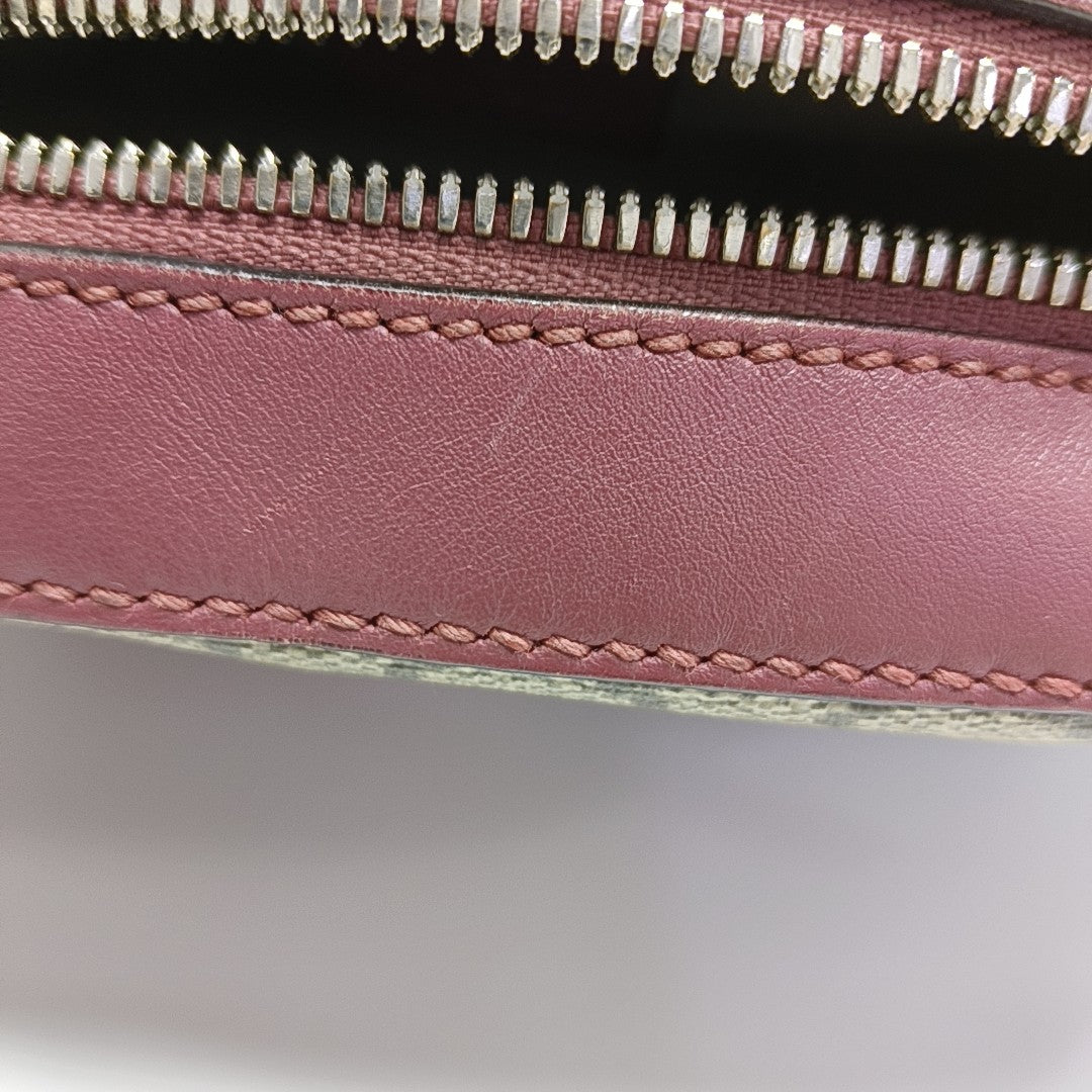 Monogram Coated Canvas Crossbody Bag Brown