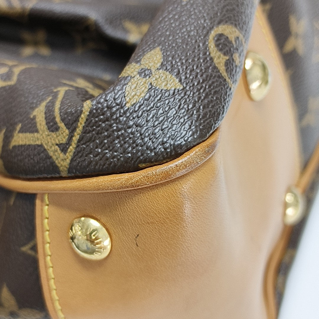 VINTAGE BOETIE PM Monogram Coated Canvas Brown