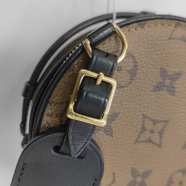 BOITE CHAPEAU Mini Monogram Coated Canvas Brown