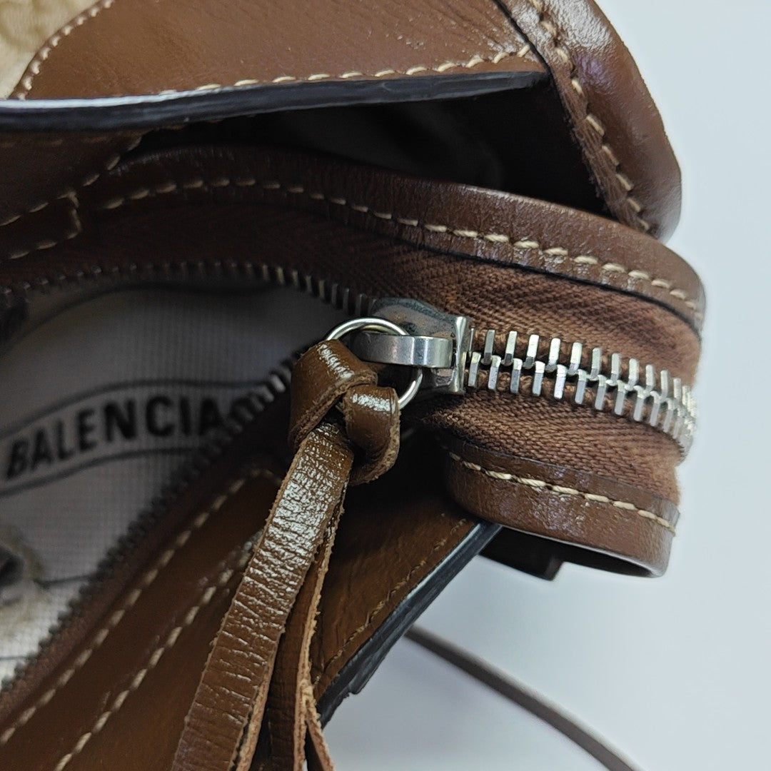 The Hacker Project Medium Monogram Canvas Beige