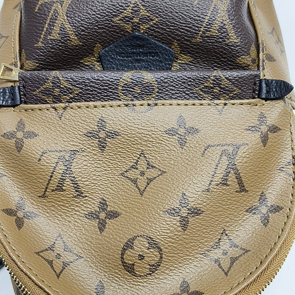 PALM SPRINGS Mini Monogram Coated Canvas Brown