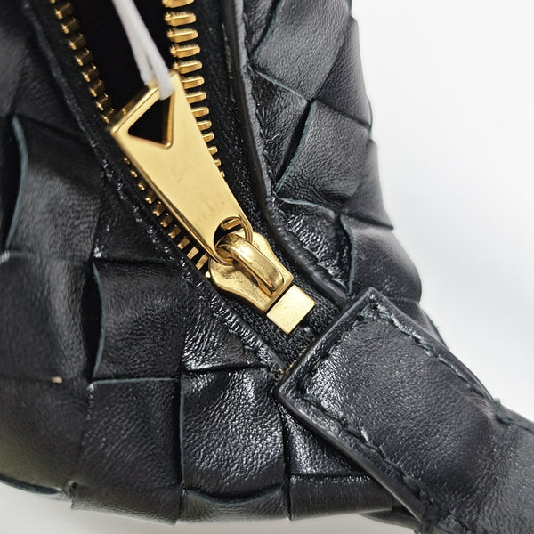 Calfskin Top Handle Bag Black