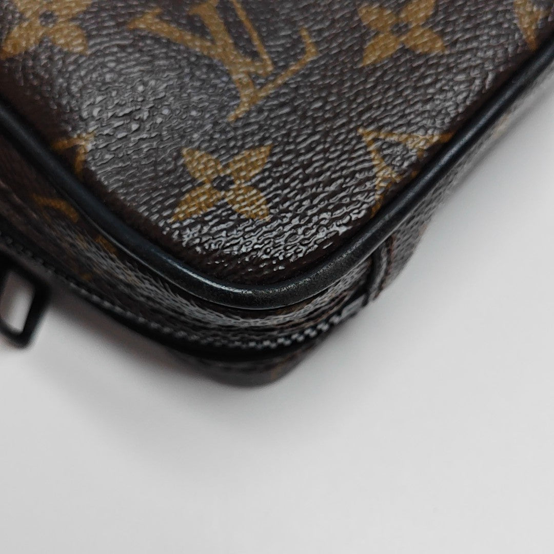 TROUSSE TOILETTE Monogram Coated Canvas Brown