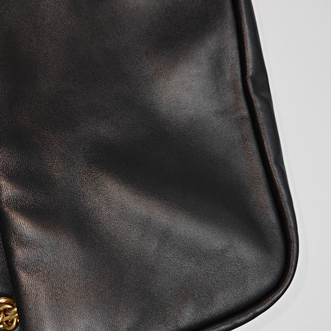 JAMIE Small Quilted Lambskin Black