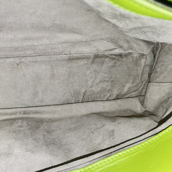 Lambskin Top Handle Bag Green