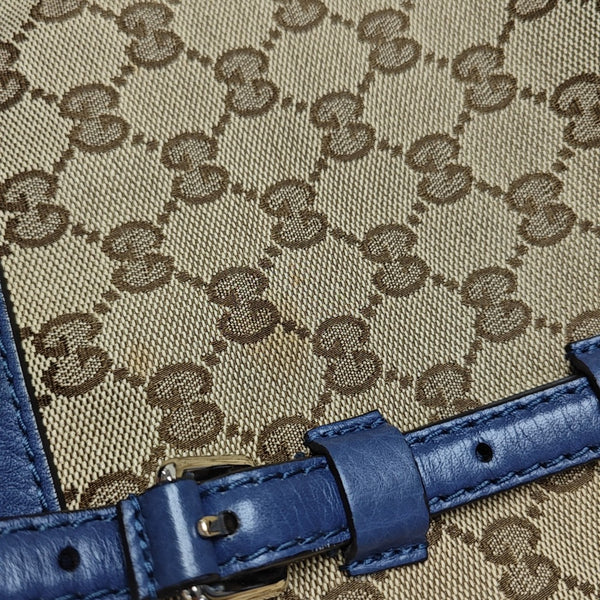 Monogram Fabric Shoulder Bag Brown
