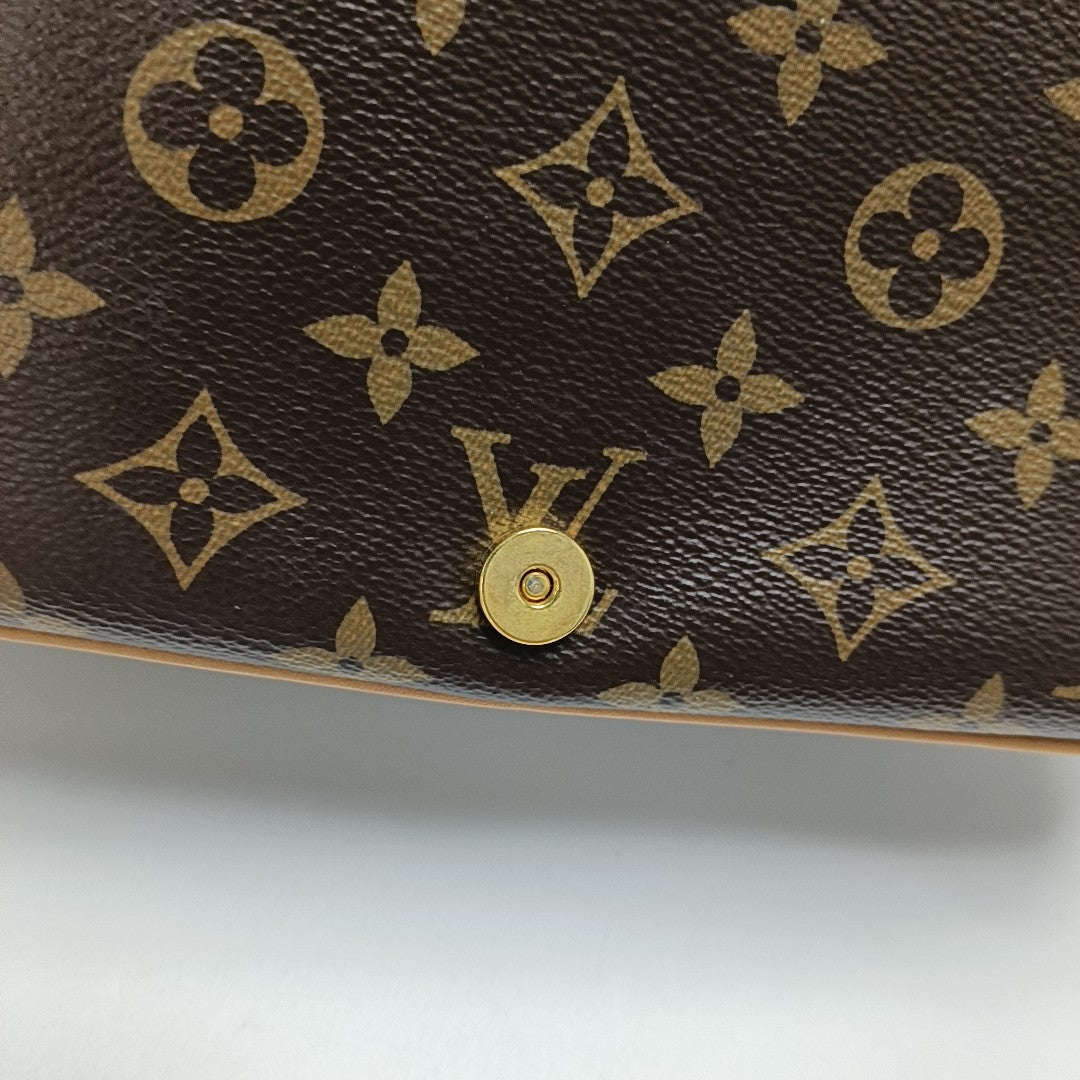 DIANE Monogram Coated Canvas Brown