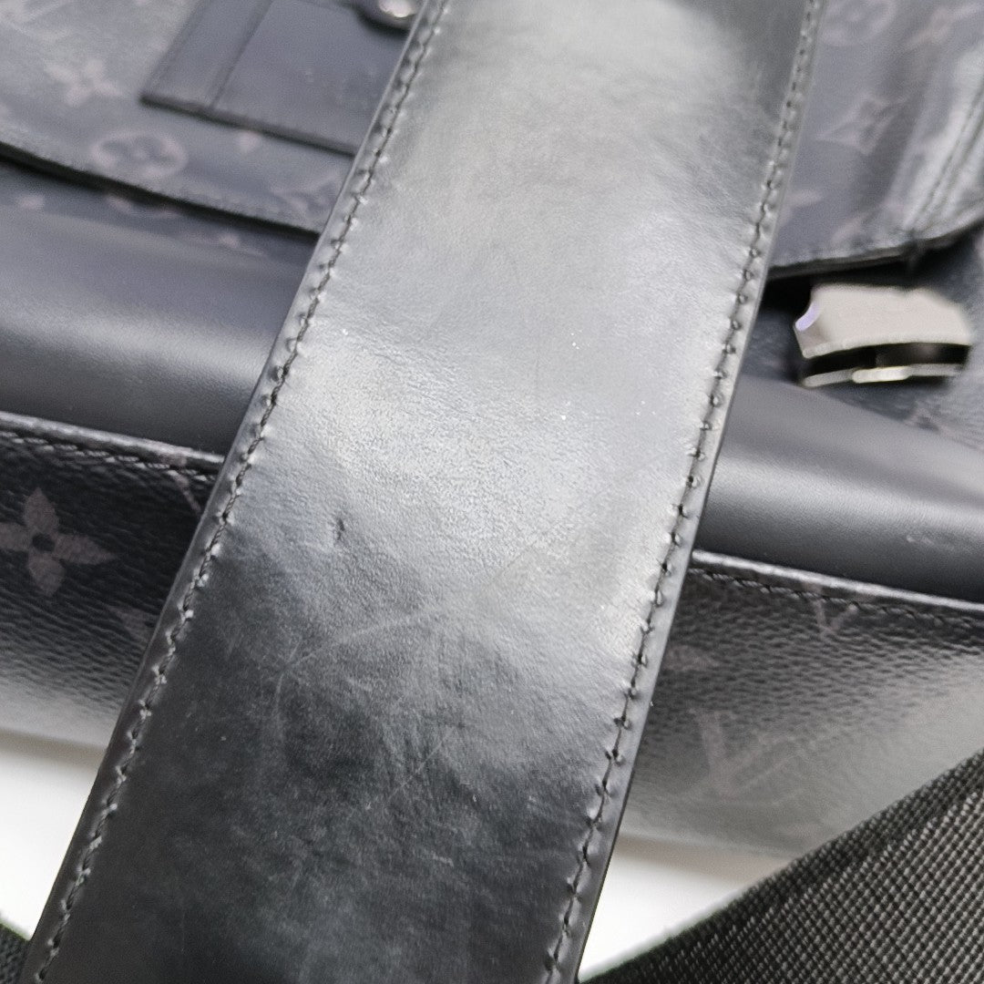 VOYAGER PM Monogram Coated Canvas Black