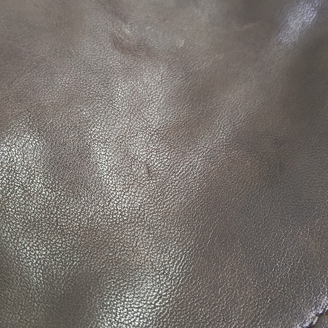 Lambskin Shoulder Bag Brown