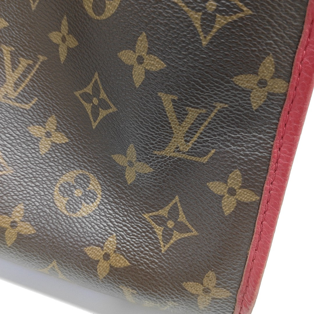 POPINCOURT PM Monogram Coated Canvas Brown