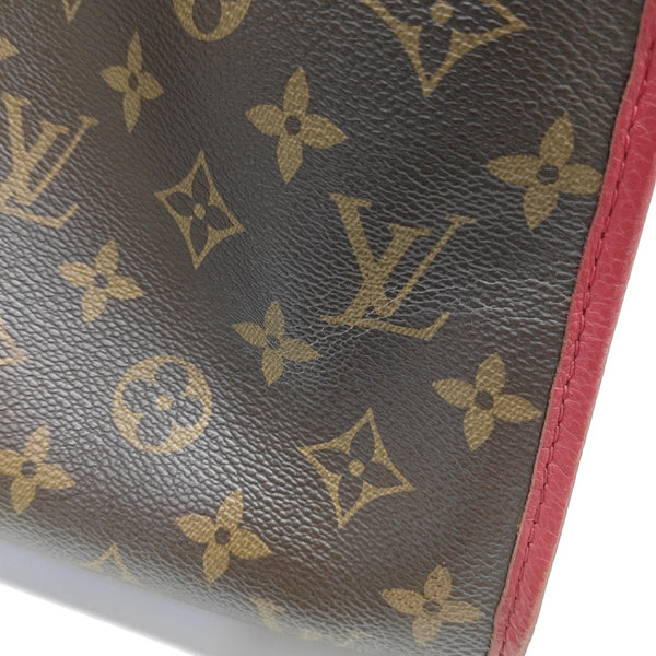 POPINCOURT PM Monogram Coated Canvas Brown