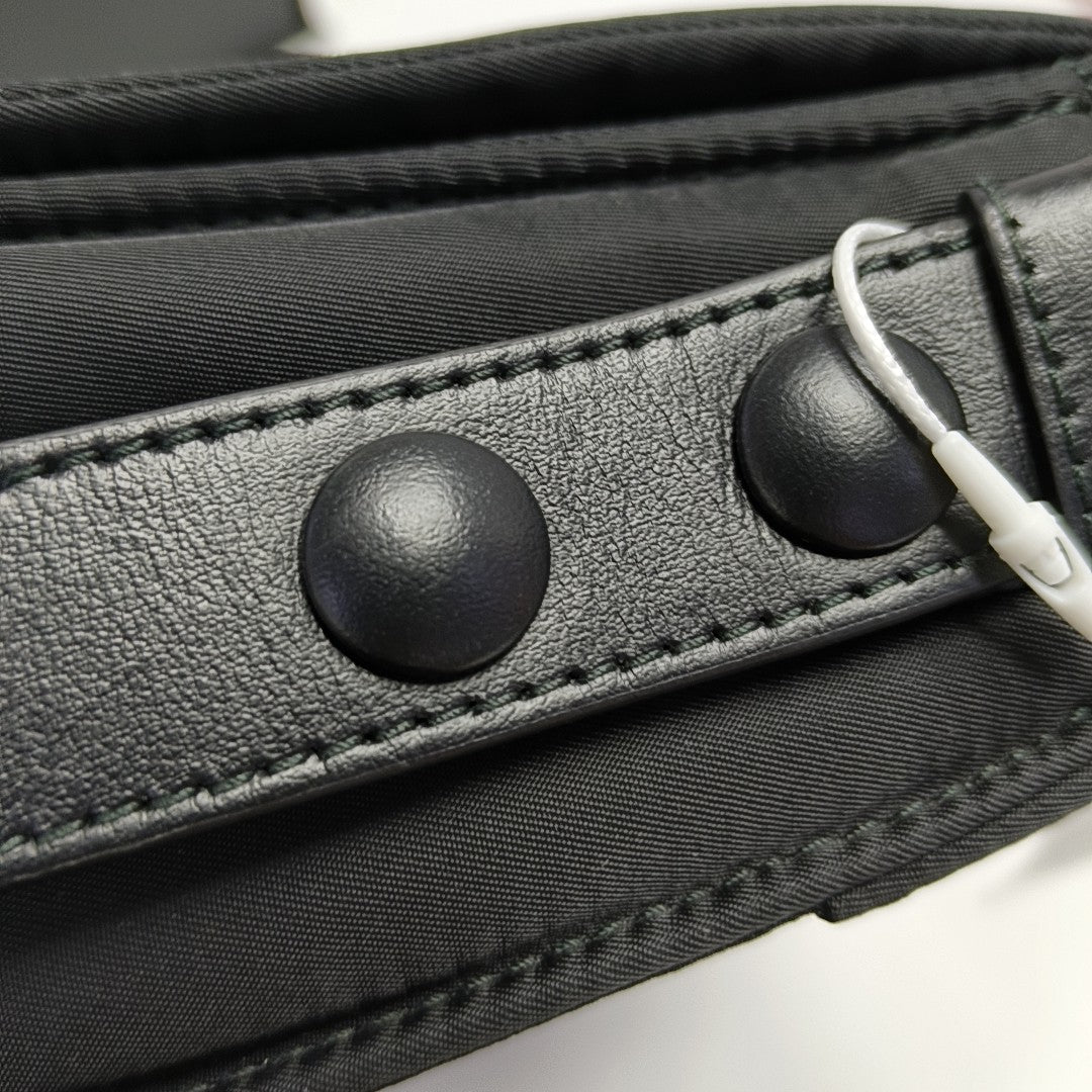 Nylon Shoulder Bag Black