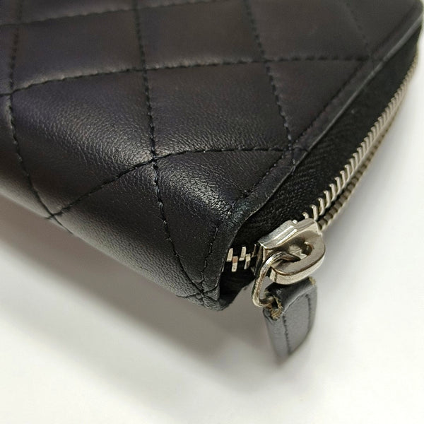 CLASSIC FLAP Mini Quilted Lambskin Black Wallet