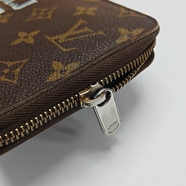 ZIPPY Monogram Coated Canvas Brown Wallet