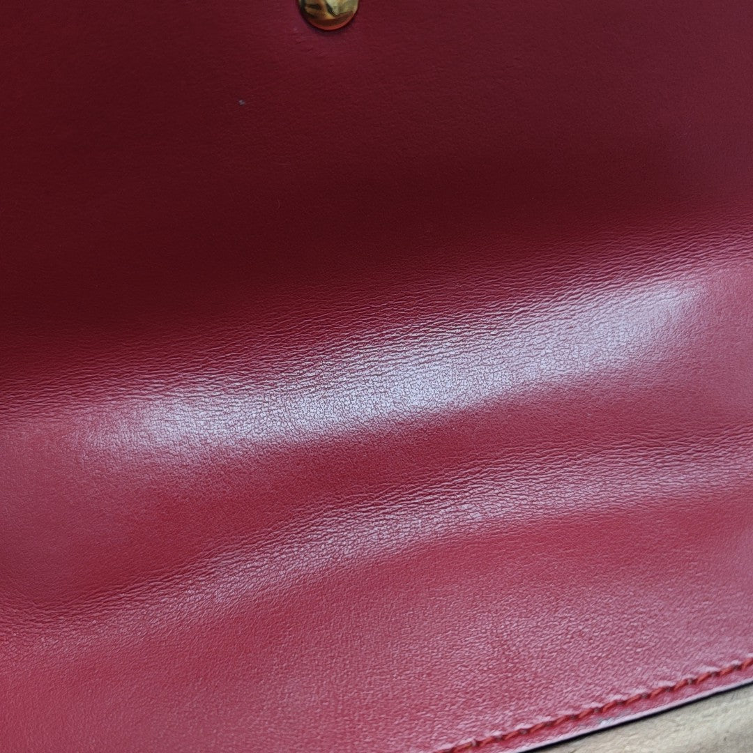 GG Marmont Mini Quilted Calfskin Red
