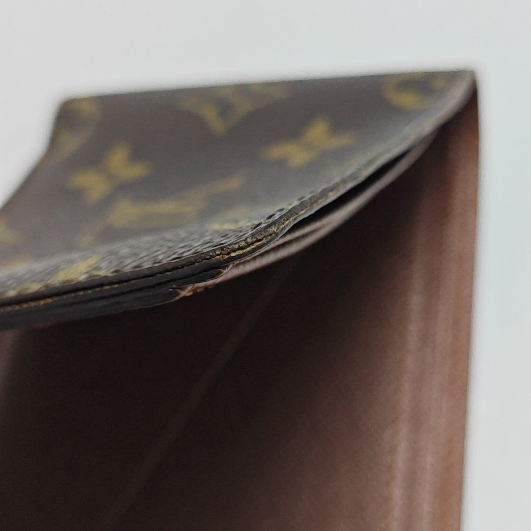 Monogram Coated Canvas Card Holder Brown