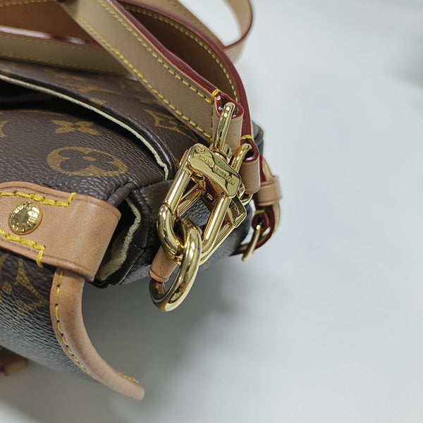 SAUMUR BB Monogram Coated Canvas Brown