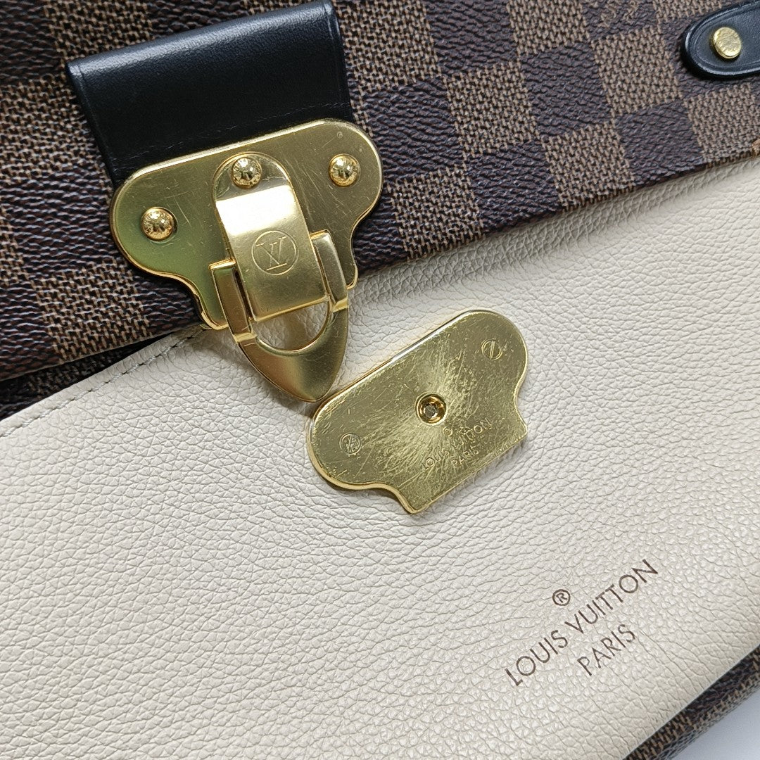 VAVIN PM Damier Ebene Coated Canvas Brown