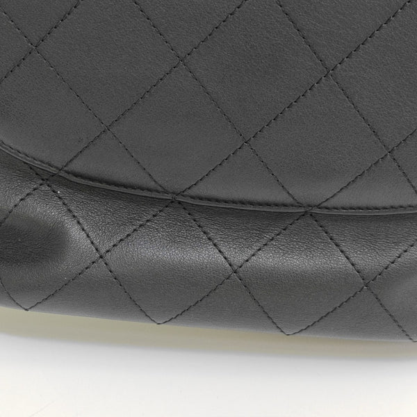 Quilted Calfskin Bucket Bag Black