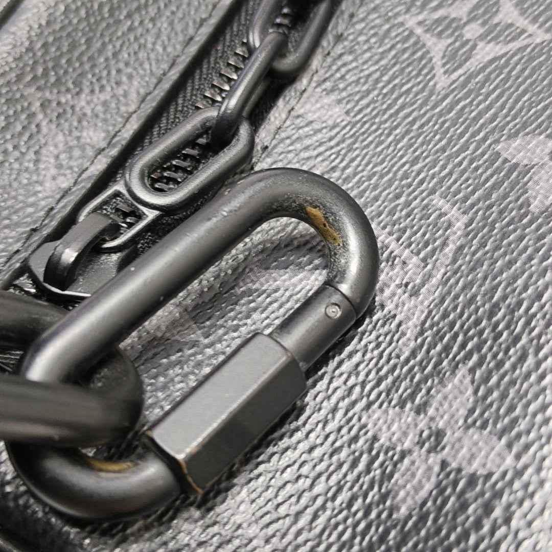 SOFT TRUNK Mini Monogram Coated Canvas Black