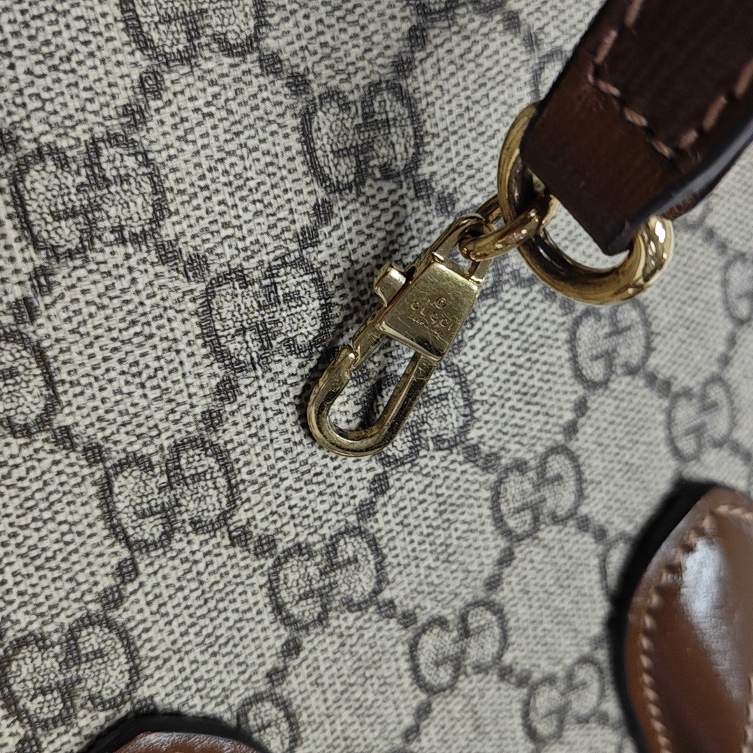 Retro Mini Monogram Coated Canvas Beige