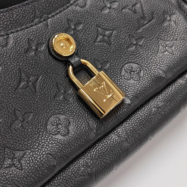 Anytime Flap Monogram Calfskin Black
