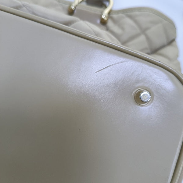 Quilted Nylon Beige