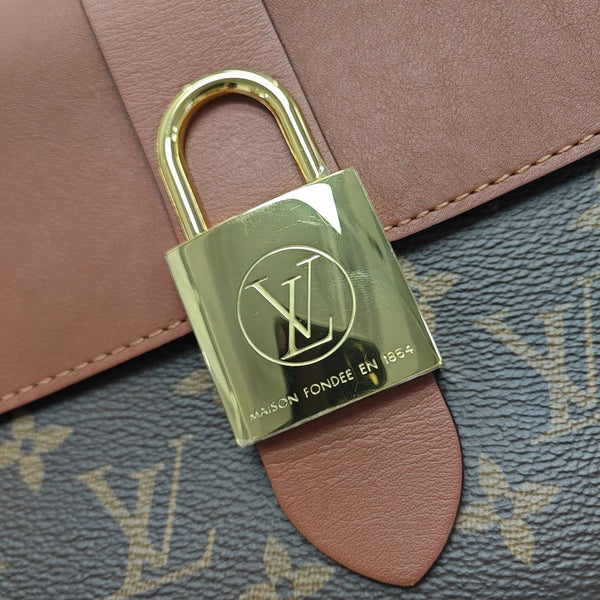 LOCKY BB Monogram Coated Canvas Brown