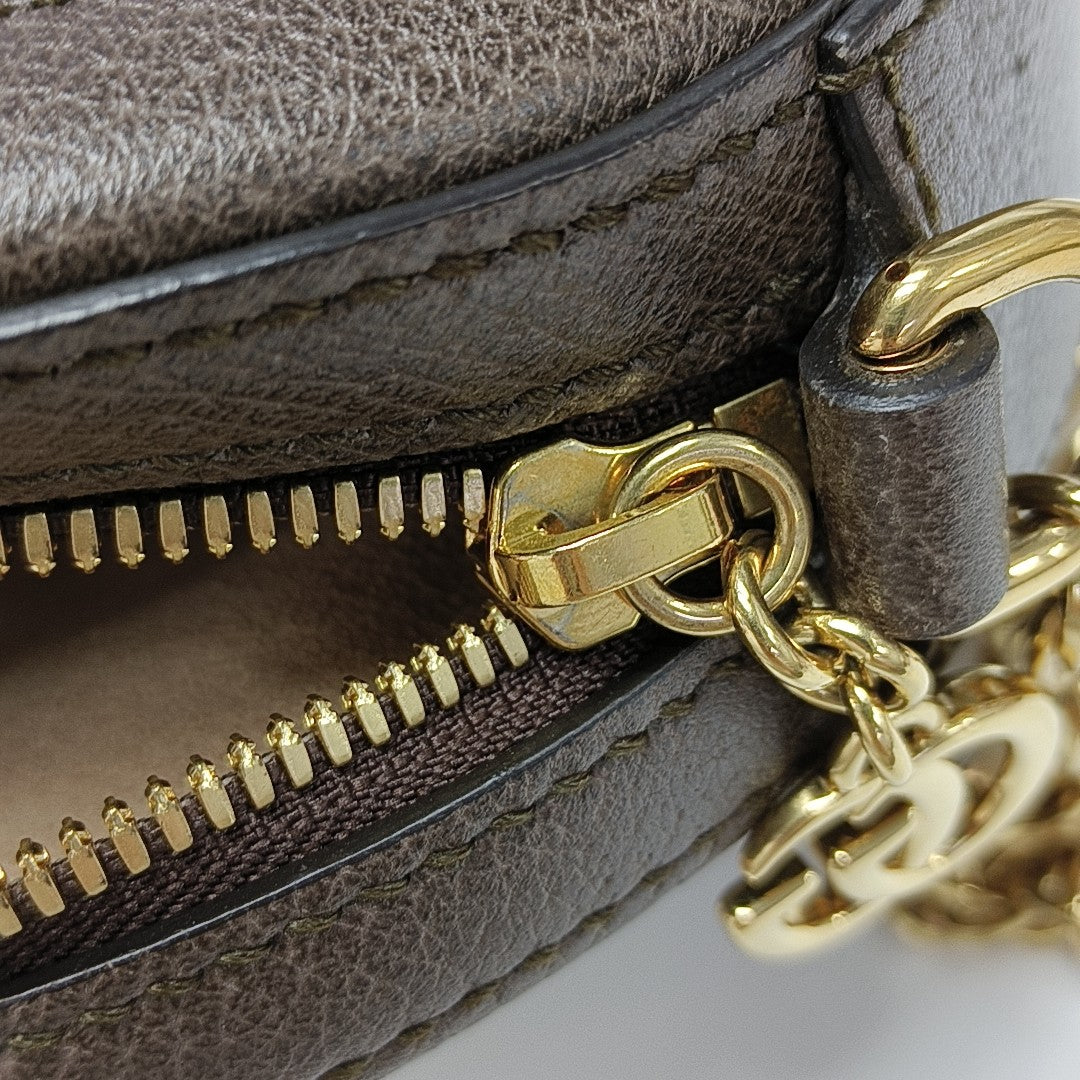 Ophidia Mini Monogram Coated Canvas Beige