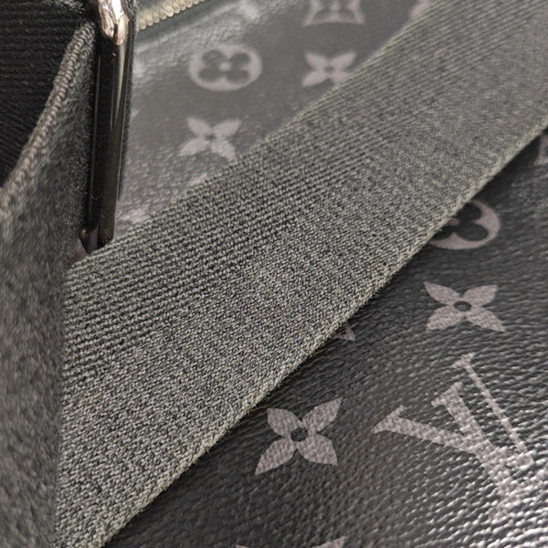 DISTRICT MM Damier Graphite Lona Revestida Negra