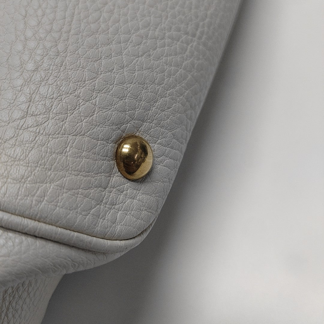 Calfskin Shoulder Bag White
