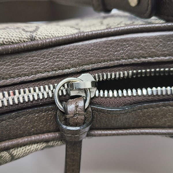 Monogram Coated Canvas Shoulder Bag Beige
