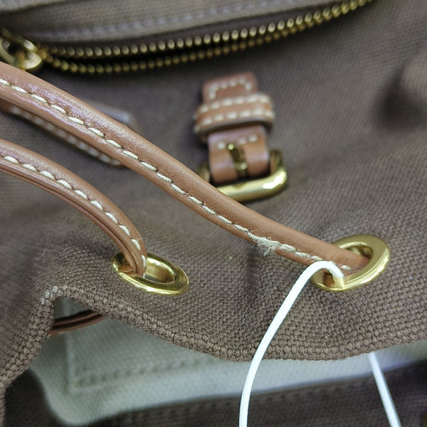 Fabric Backpack Brown