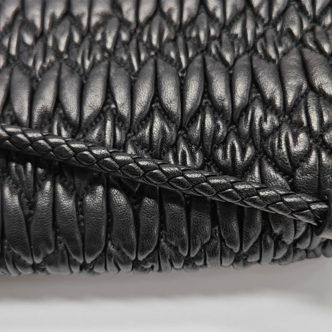 Crystal Quilted Lambskin Black