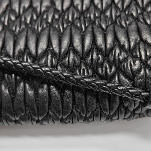 Crystal Quilted Lambskin Black
