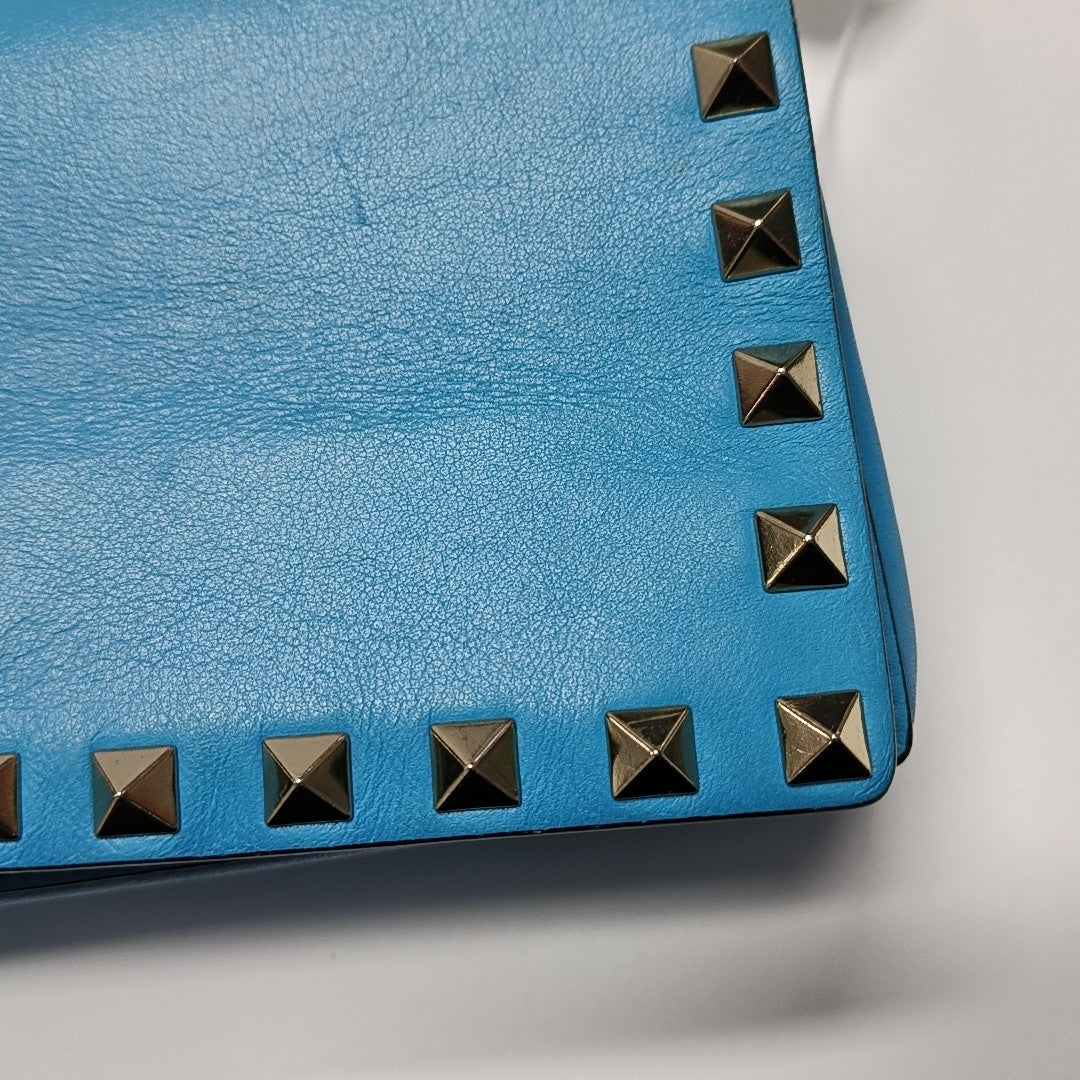 Rockstud Calfskin Blue