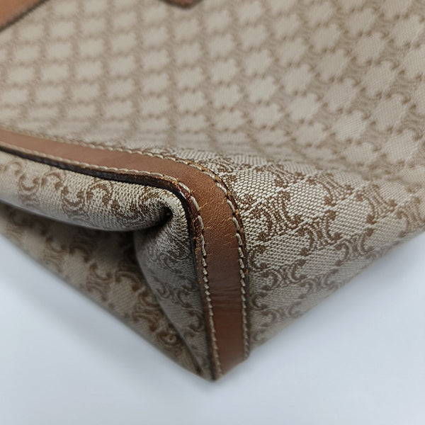 MACADAM CLUTCHES Coated Canvas Beige
