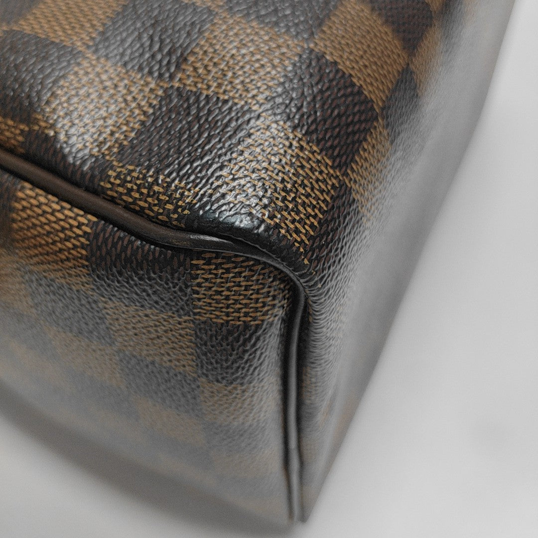 SPEEDY 25 Damier Ebene Coated Canvas Brown