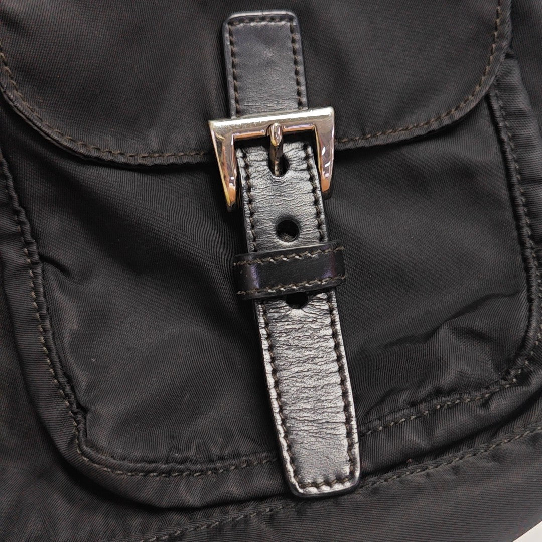 Nylon Crossbody Bag Black